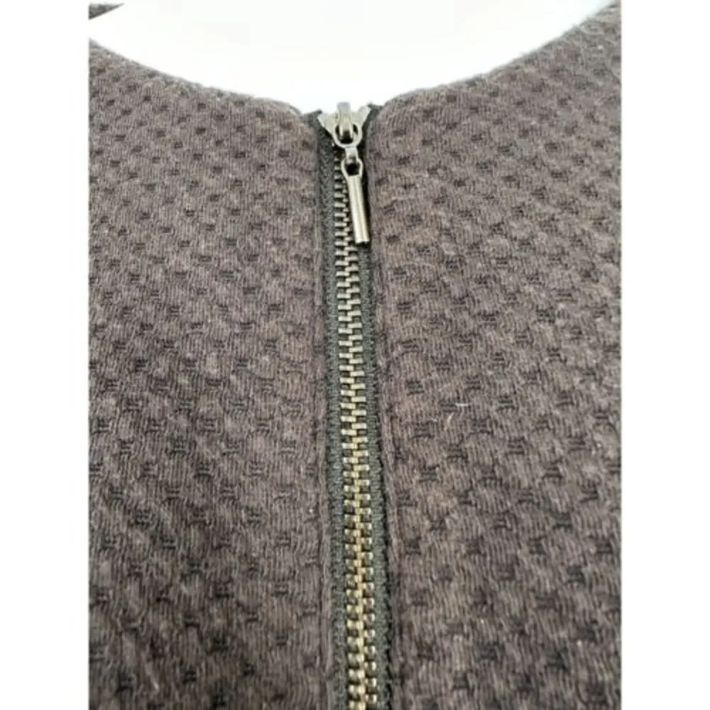 Rebecca Taylor Black Lattice Stretch Peplum Knit Blazer Size‎ 4